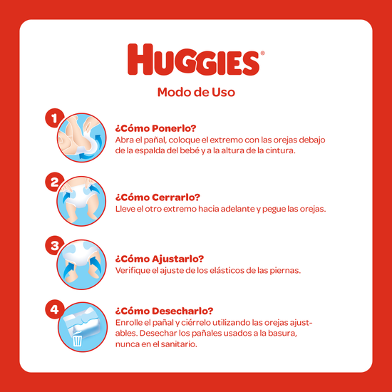 PAÑAL HUGGIES PROTECT PLUS G x 60